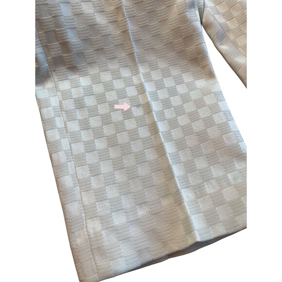 Banana Republic Hampton Pants Women's White Cream Checkerboard Cropped Petite 8 - Picture 10 of 15